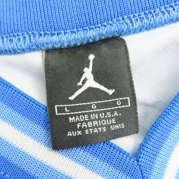 JORDAN×NIKE ノースカロライナ大学 サテンワッペン バスケタンク L NCAA/ノースカロライナ大学 JORDAN/ジョーダン #23 バスケシャツ