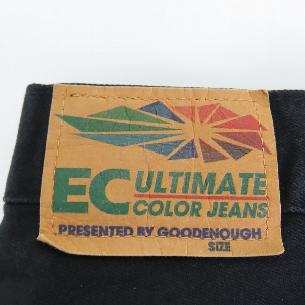 実際に弊社で買取させて頂いたEC×GOODENOUGH/イーシー×グッドイナフ ブラックデニム ダブルネーム の画像 2枚目