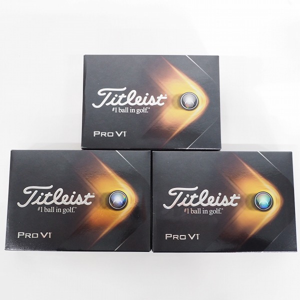 実際に弊社で買取させて頂いた【未使用/オウンネーム】Titleist/タイトリスト PRO V1 ゴルフボール ホワイト 3ダース の画像 2枚目