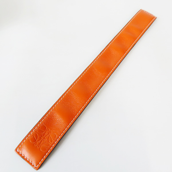 実際に弊社で買取させて頂いたLOEWE/ロエベ SMALL SLAP BRACELET スモールスラップレザーブレスレットの画像 4枚目