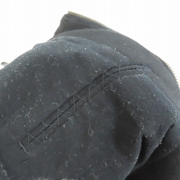 実際に弊社で買取させて頂いたNUMBER(N)INE/ナンバーナイン 袖レザー ウール スタジャン F08-NJ052B size2の画像 4枚目