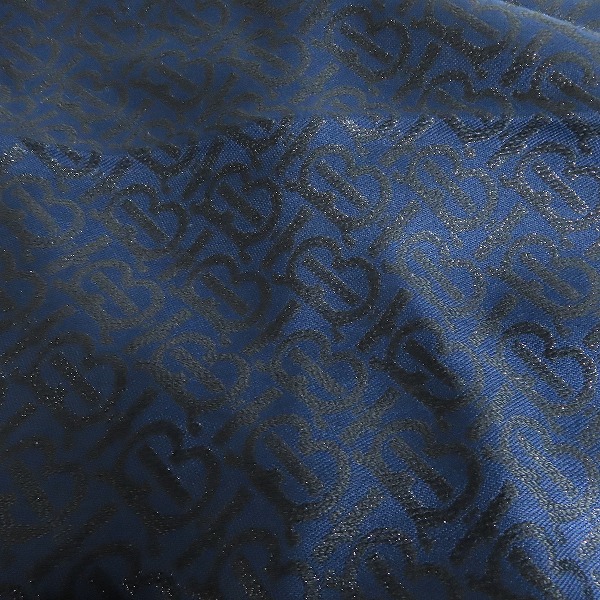 実際に弊社で買取させて頂いたBURBERRY/バーバリー モノグラムジャガード シルク混 大判ストールの画像 6枚目