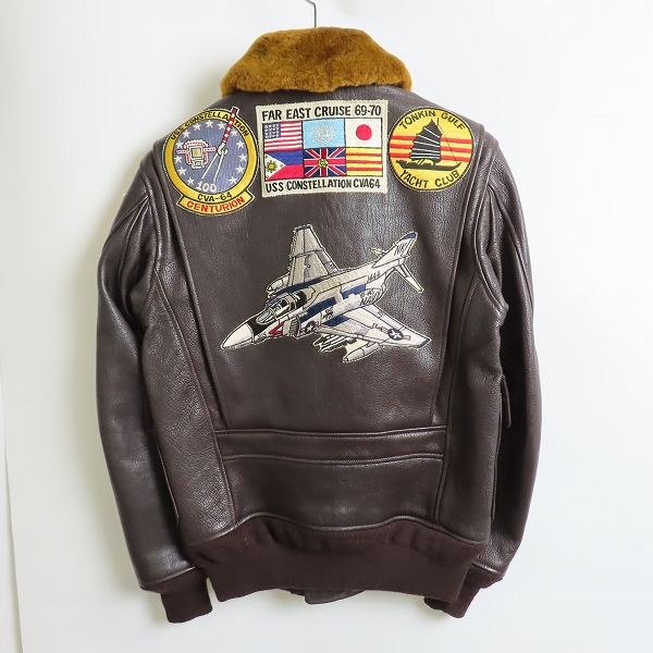 実際に弊社で買取させて頂いたTHE REAL McCOY'S/ザリアルマッコイズ フライトジャケット TYPE G-1 USS CONSTELLATION MIL-J-78230 size36の画像 1枚目