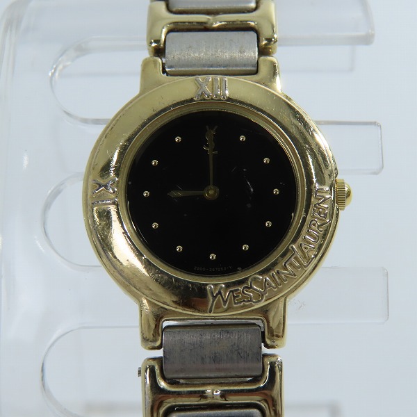 実際に弊社で買取させて頂いたYSL/Yves Saint Laurent/イヴサンローラン クォーツ腕時計 2200-229789 【動作未確認】