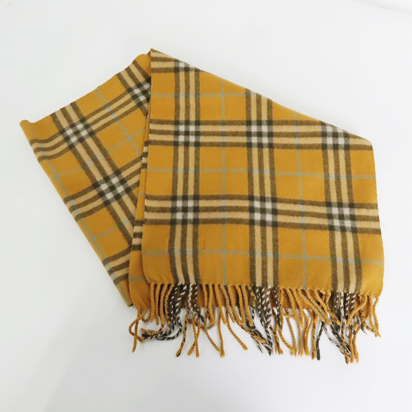 実際に弊社で買取させて頂いたBurberrys/バーバリーズ チェック柄 カシミヤ ウールマフラー