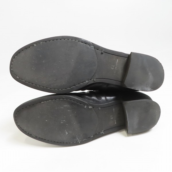 実際に弊社で買取させて頂いたNO ID./ノーアイディー バックジップブーツ 830208-599F/42の画像 2枚目