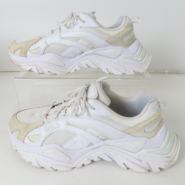 実際に弊社で買取させて頂いたFILA/フィラ インターレーション ライト シューズ USS21088-100 ホワイト/28.0の画像 3枚目