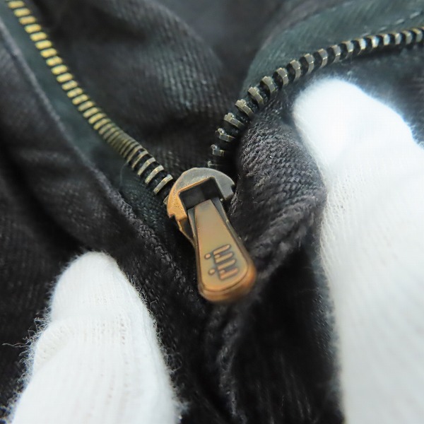 実際に弊社で買取させて頂いたNUMBER (N)INE/ナンバーナイン PAINタブ ハート涙 レザーパッチ ストレートデニムパンツ/3の画像 8枚目