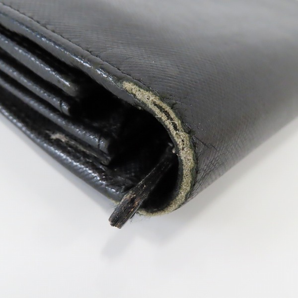 実際に弊社で買取させて頂いたPRADA/プラダ サフィアーノレザー二つ折り長財布の画像 8枚目