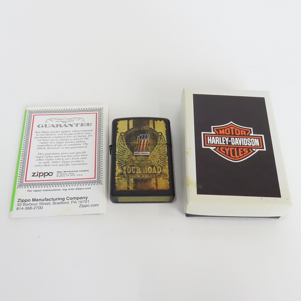 実際に弊社で買取させて頂いたZIPPO/ジッポー HARLEY DAVIDSON/ハーレーダビッドソン AMRICAN FLAG/アメリカンフラッグ 2012年製の画像 6枚目