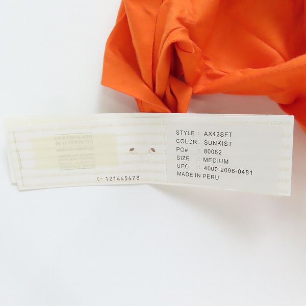 実際に弊社で買取させて頂いた【未使用含む】ARMANI EXCHANGE/アルマーニエクスチェンジ VネックTシャツ/シャツ 2点セットの画像 4枚目