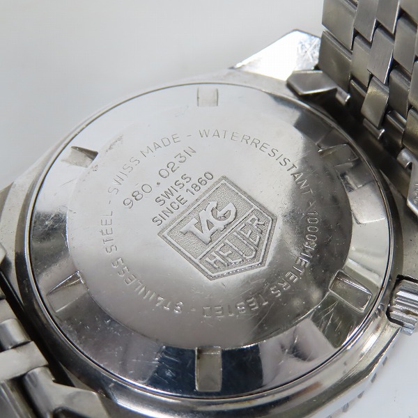 実際に弊社で買取させて頂いたTAG HEUER/タグホイヤー ディープダイバー 1000m 980.023N クォーツ 腕時計 【動作未確認】の画像 5枚目