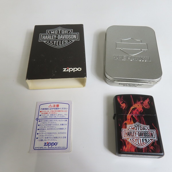 実際に弊社で買取させて頂いたZIPPO/ジッポー HARLEY DAVIDSON/ハーレーダビッドソン ON FIRE 2005年製の画像 6枚目
