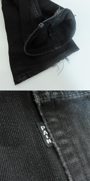 実際に弊社で買取させて頂いたNUMBER (N)INE/ナンバーナイン PAINタブ ハート涙 レザーパッチ ストレートデニムパンツ/3の画像 9枚目