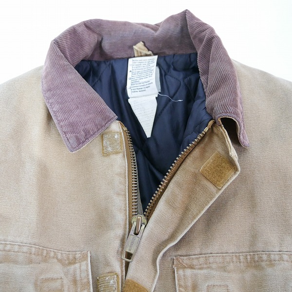 実際に弊社で買取させて頂いたCarhartt/カーハート 裏地キルティング ジャケット/Lの画像 4枚目