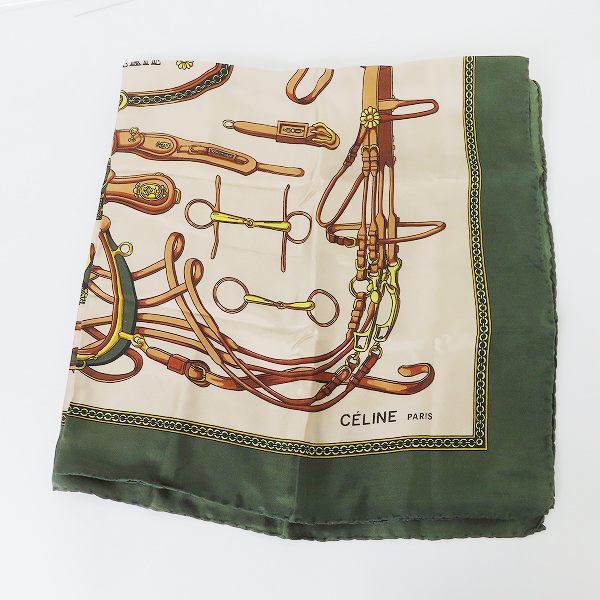 実際に弊社で買取させて頂いたCELINE/セリーヌ SELLERIE 総柄 スカーフ/ストール 
