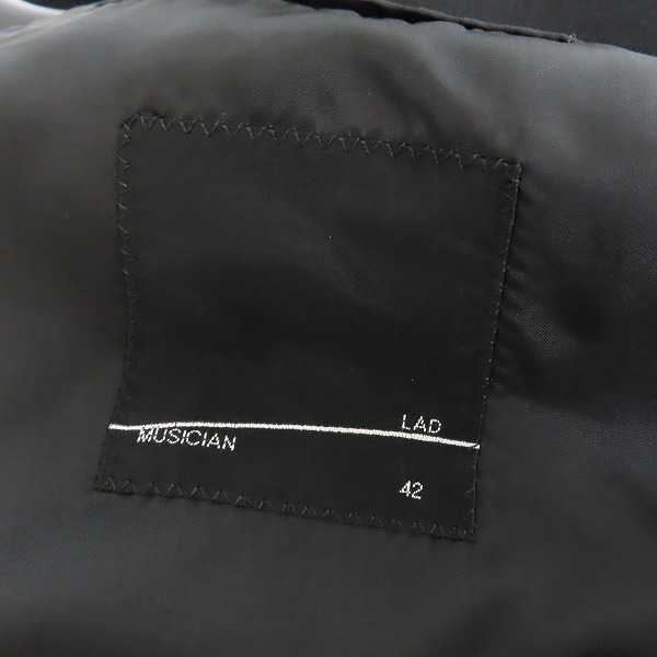 実際に弊社で買取させて頂いたLAD MUSICIAN/ラッドミュージシャン ダブルジャケット 2215-303/42の画像 2枚目