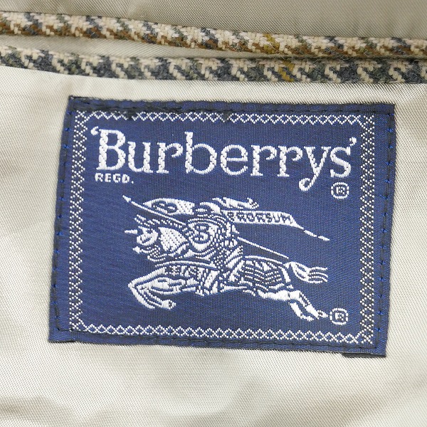 実際に弊社で買取させて頂いたBurberrys/バーバリーズ 千鳥格子 テーラードジャケットの画像 7枚目