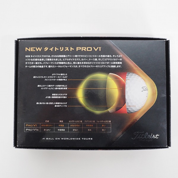 実際に弊社で買取させて頂いた【未使用/オウンネーム】Titleist/タイトリスト PRO V1 ゴルフボール ホワイト 1ダース の画像 4枚目