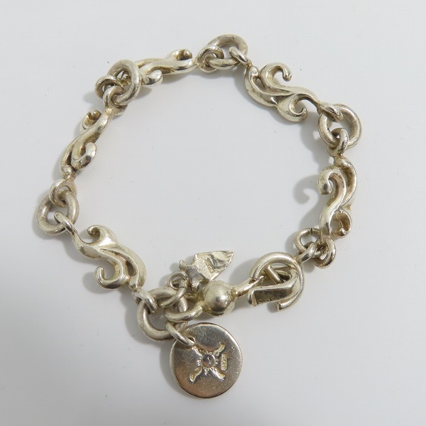 実際に弊社で買取させて頂いた【ギャラ付き】FIRST ARROW'S/ファーストアローズ 唐草チェーンブレスレット BR-053の画像 2枚目