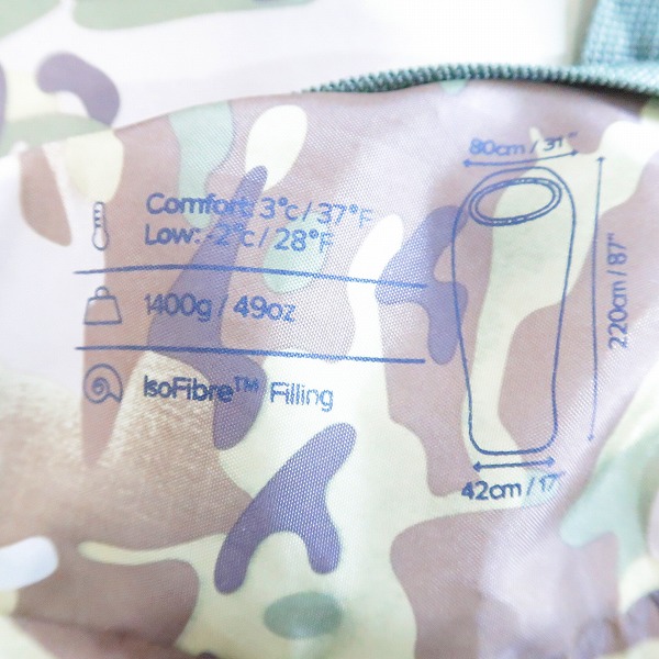 実際に弊社で買取させて頂いたSnugpak/スナグパック NAUTILUS/ノーチラス シュラフ 寝袋 スリーピングバッグ キャンプ/アウトドアの画像 7枚目