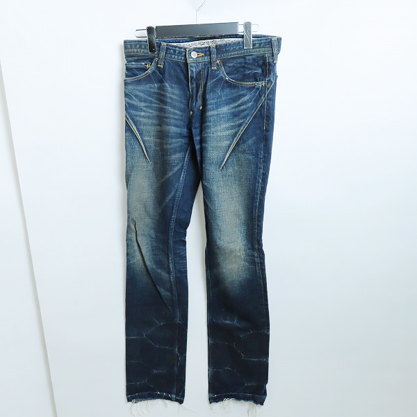 実際に弊社で買取させて頂いたNUMBER(N)INE/ナンバーナイン ハートパッチ デニムパンツ S08-NNP004A/2
