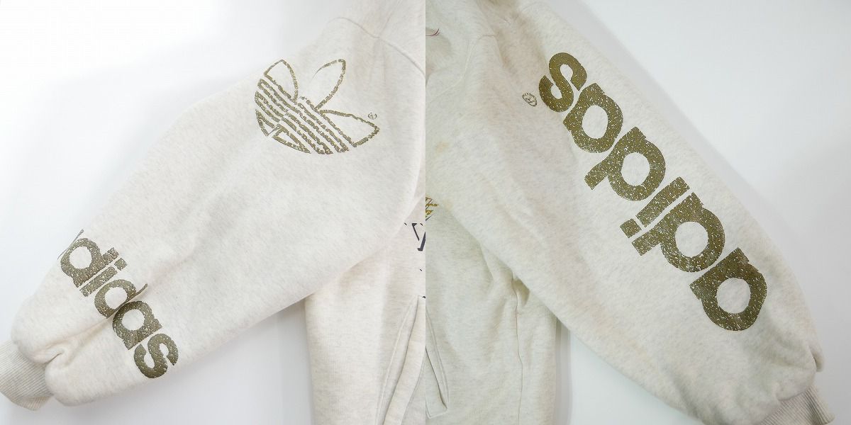 実際に弊社で買取させて頂いたadidas/アディダス ヴィンテージ ボア/キルティング フードパーカー /XOの画像 6枚目