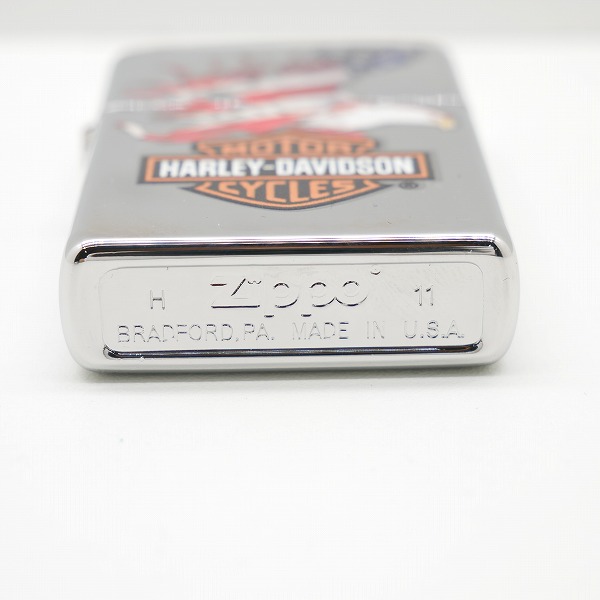 実際に弊社で買取させて頂いたZIPPO/ジッポー HARLEY DAVIDSON/ハーレーダビッドソン アメリカンイーグル 2011年製の画像 3枚目