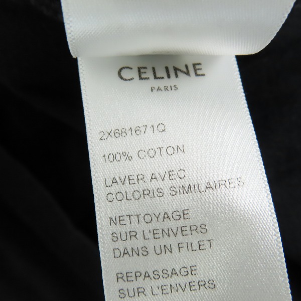 実際に弊社で買取させて頂いた【JPタグ】CELINE/セリーヌ ロゴプリント 半袖 Tシャツ/カットソー 2X681671Q/XXLの画像 4枚目
