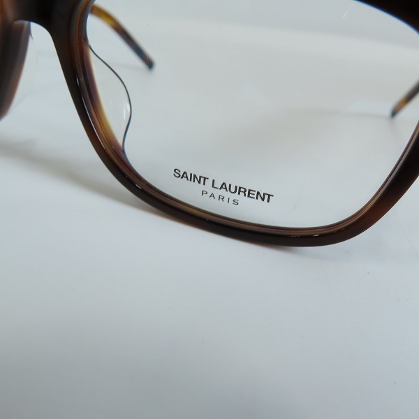 実際に弊社で買取させて頂いたSAINT LAURENT/サンローラン サイドYSLロゴ メガネ/眼鏡フレーム SL M109/F 002の画像 7枚目