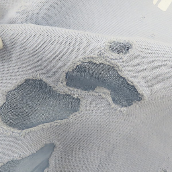 実際に弊社で買取させて頂いた【JPタグ】GIVENCHY/ジバンシィ デストロイ ロゴプリントスウェットトレーナー BW700E3014/Mの画像 6枚目