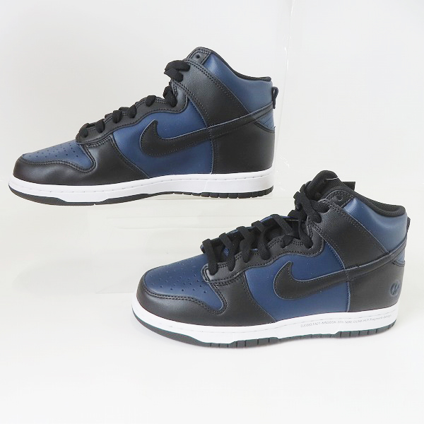 実際に弊社で買取させて頂いたNIKE×FRAGMENT DESIGN/ナイキ×フラグメントデザイン DUNK HI/F ダンクハイ ミッドナイトネイビー DJ0383-400/27.0の画像 3枚目