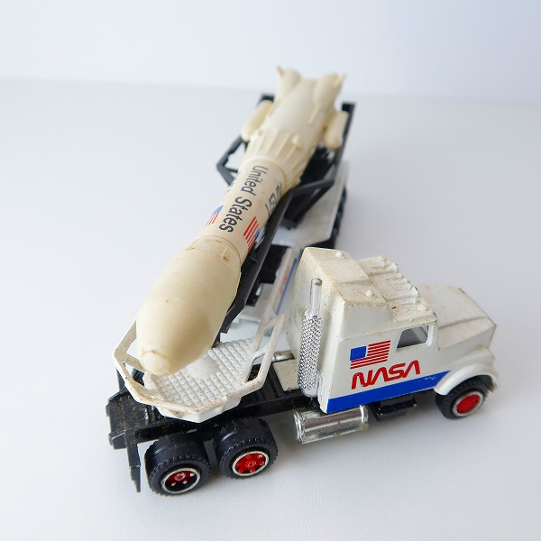実際に弊社で買取させて頂いたmajorette/マジョレット 1/87 NASA ナサ ロケット スペースシャトル トレーラー TRANSPORTS ミニカーの画像 1枚目