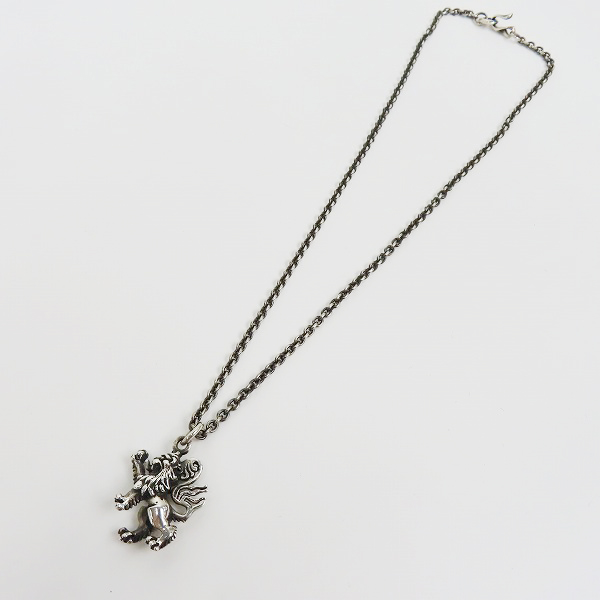 実際に弊社で買取させて頂いたLEATHERS AND TREASURES/レザーアンドトレジャース ランパント ライオン ネックレスの画像 6枚目