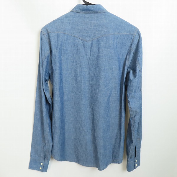 実際に弊社で買取させて頂いたSAINT LAURENT PARIS/サンローランパリ デニム ウエスタンシャツ 345770 YM14V/XSの画像 1枚目