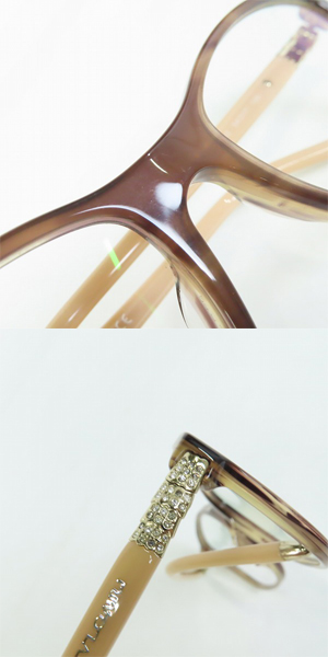実際に弊社で買取させて頂いたBVLGARI/ブルガリ ウェリントン 眼鏡/メガネフレーム 4070-B-Aの画像 9枚目