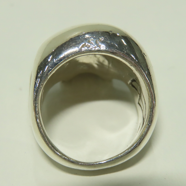実際に弊社で買取させて頂いたCRAZY PIG/クレイジーピッグ ラージエビルスカルリング/17号の画像 5枚目