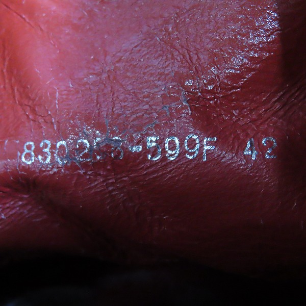 実際に弊社で買取させて頂いたNO ID./ノーアイディー バックジップブーツ 830208-599F/42の画像 5枚目