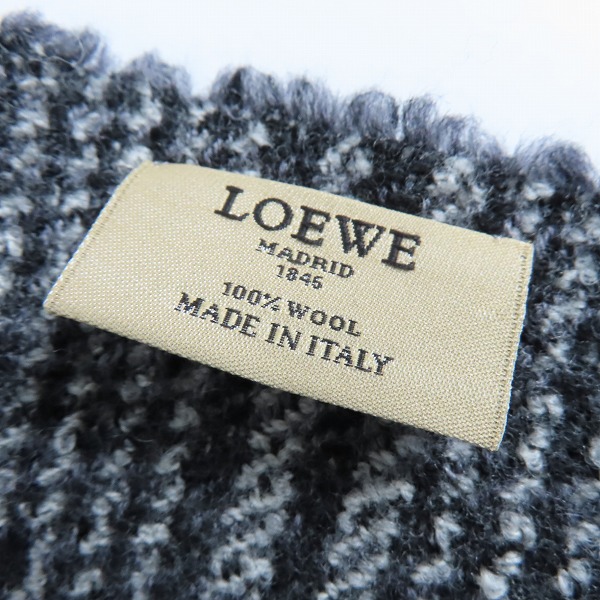 実際に弊社で買取させて頂いたLOEWE/ロエベ アナグラムロゴ ウール マフラーの画像 3枚目