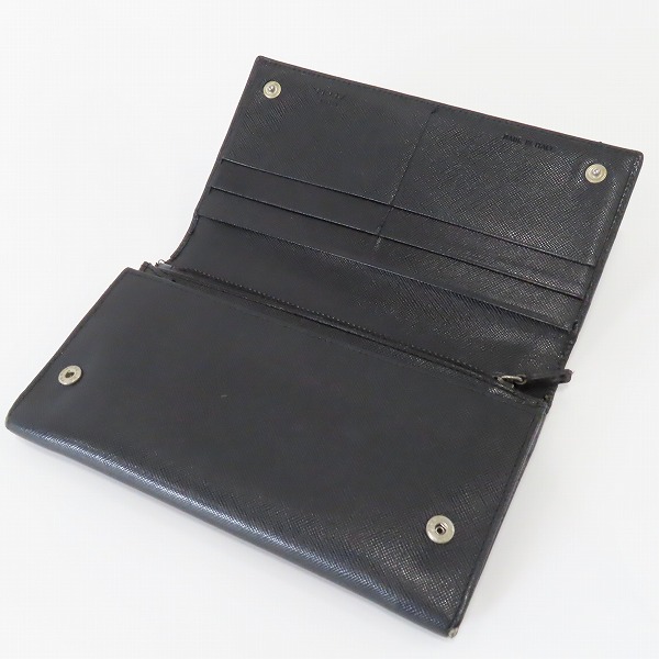 実際に弊社で買取させて頂いたPRADA/プラダ サフィアーノレザー二つ折り長財布の画像 3枚目