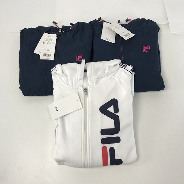 実際に弊社で買取させて頂いた【おまとめ/未使用】FILA/フィラ メンズ/レディース ジップアップ パーカー