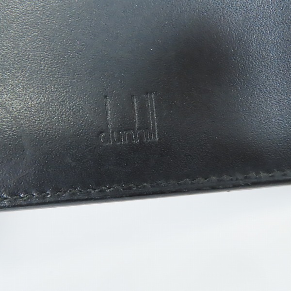 実際に弊社で買取させて頂いた【ギャラ付き】DUNHILL/ダンヒル WESSEX/ウェセックス 小銭入れ付二つ折れ財布 L2R332A の画像 4枚目
