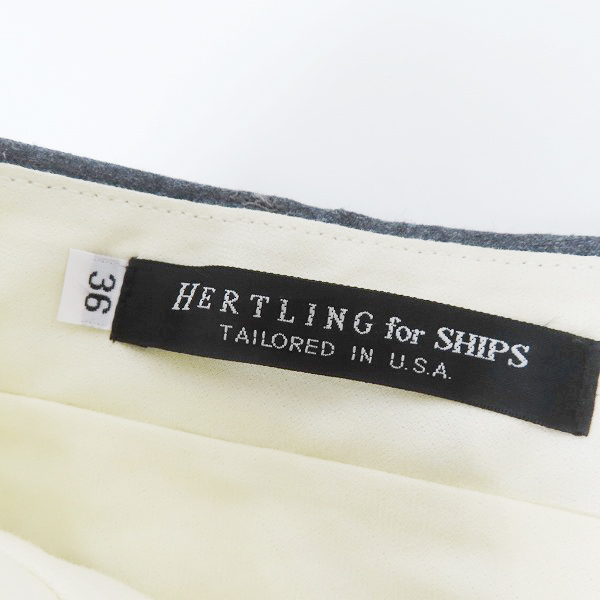 実際に弊社で買取させて頂いたHERTLING/ハートリング for SHIPS スラックスパンツ/36の画像 3枚目