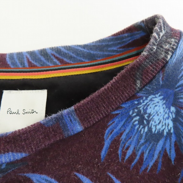 実際に弊社で買取させて頂いたPaul Smith/ポール スミス 総柄 クルーネックスウェットトレーナー PY-P4 50204/Lの画像 4枚目