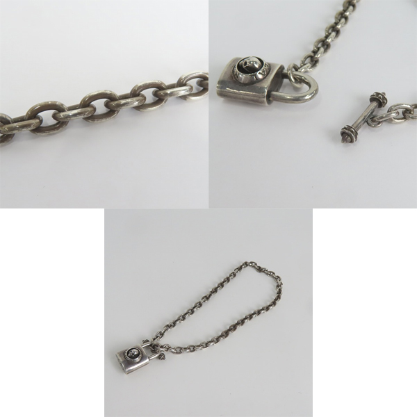 実際に弊社で買取させて頂いたDEAL DESIGN/ディールデザイン スカル メタル パドロック/南京錠 ペンダント/ネックレスの画像 7枚目