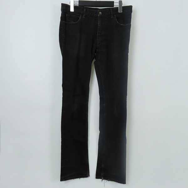 実際に弊社で買取させて頂いたNUMBER (N)INE/ナンバーナイン PAINタブ ハート涙 レザーパッチ ストレートデニムパンツ/3