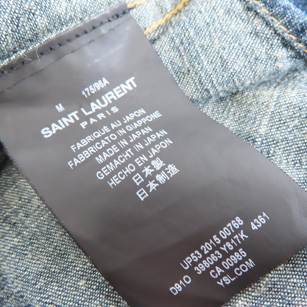 実際に弊社で買取させて頂いたSAINT LAURENT PARIS/サンローランパリ デニム ウエスタンシャツ 398063 Y817K/Mの画像 3枚目
