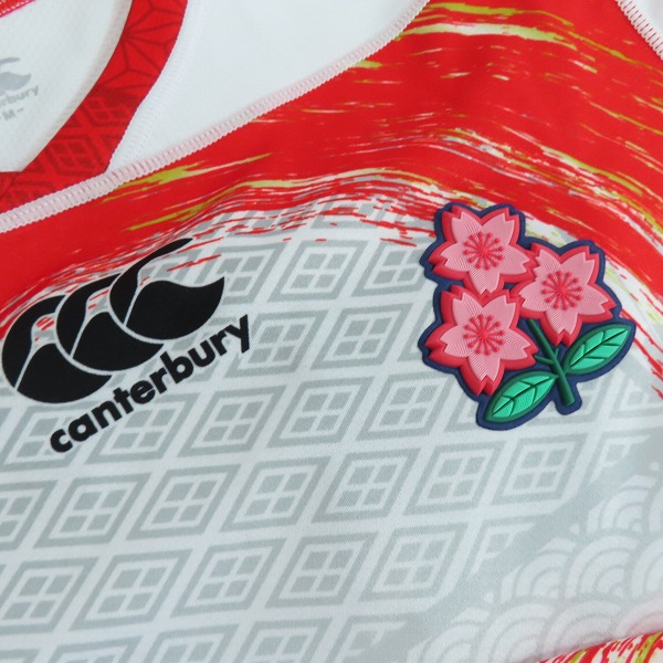実際に弊社で買取させて頂いた【未使用】canterbury/カンタベリー ラグビー 7人制 日本代表 2021 ホーム ジャージ RG30194/Mの画像 5枚目