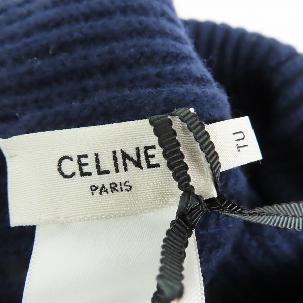 実際に弊社で買取させて頂いた【未使用/JPタグ】CELINE by Hedi Slimane 22AW エンブロイダリー ウールニット帽/ビーニー 2A25R423Pの画像 5枚目