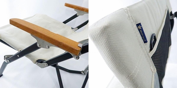 実際に弊社で買取させて頂いたsnow peak/スノーピーク ローチェア ショート アイボリー LV-093IVの画像 5枚目